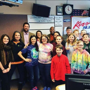 Newfane Middle School Students Visit the Kiss 98.5 Studio
